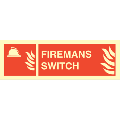 Firemans switch, 100 x 300 mm