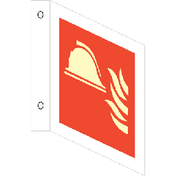 [17-J-109022] Fire point, 1-sidet vinkelskilt, 200 x 200 mm