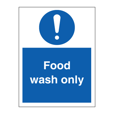 Food wash only, 200 x 150 mm