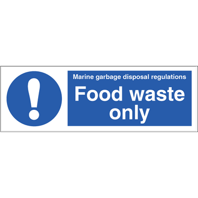 Food waste only, 100 x 300 mm