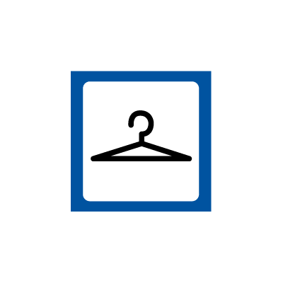 Garderobe symbol - Plast