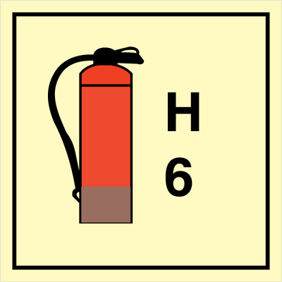 [17-104109] Halon Extinguishers 6, 150 x 150 mm