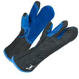 Foret 3-fingret varmefast handske i Varmex 2000, med Blue Skinnex læder forstærkning i håndfladen Varmex V5439 matriale