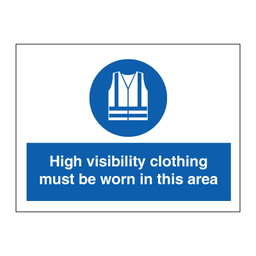 [17-106271] High visibility clothing must be worn in this area