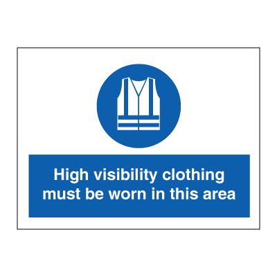 [17-106271] High visibility clothing must be worn in this area