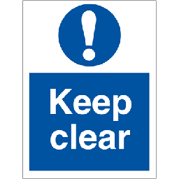 Keep clear 200 x 150 mm