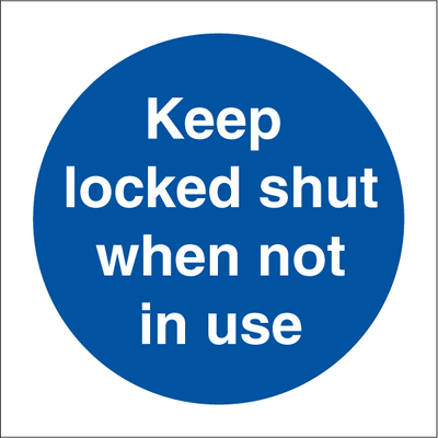 Keep locked shut 150 x 150 mm