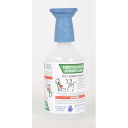 [31-EWS/CAP] Øjenskylvæske, flaske med skyllekop, à 500 ml indholder 0,9% sodium chlorid-vand