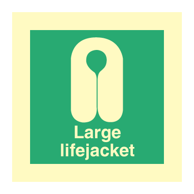 Large lifejacket 150 x 150 mm