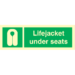 [17-J-102026] Lifejacket under seats 100 x 300 mm