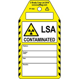 [30-306769] LSA Contaminated tag