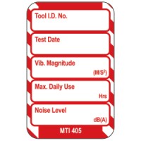 [30-832026] Microtag indsats, rød - Vibration/støj, Microtag Insert, 020002