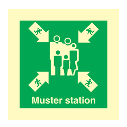 Muster Station Symbol 150 x 150 mm
