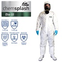 CHEMSPLASH EKA 55 COVERALL  Hvid beskyttelsesdragt, Microporous Eco, 2511 -  TYPE 5B/6B, antistatisk, latex og silikone fri
