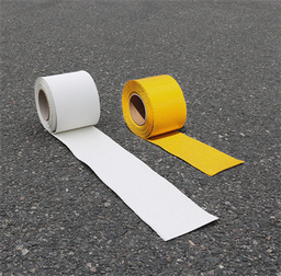 PREMARK hvid eller gul rulle Termoplast 100 mm x 5 m til vejmarkering