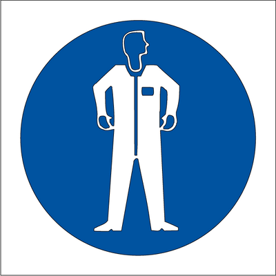 Protective clothing must be worn 150 x 150 mm