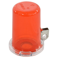 [30-130819] Trykknap Lockout-enhed (16 mm), rød, med Tall Cover