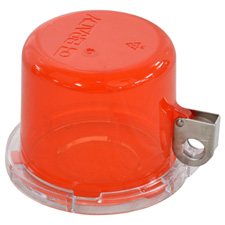 [30-130821] Trykknap Lockout-enhed (30 mm), rød, med standard Cover