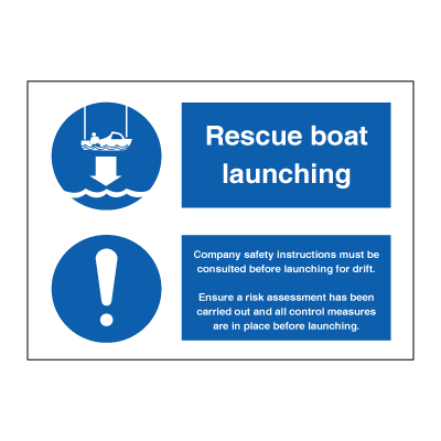 Rescue boat launching 150 x 200 mm