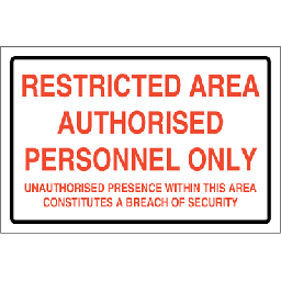 [17-J-2452] Restricted area authorised