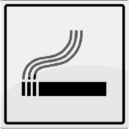 [17-J-131138] Rygning tilladt symbol 150 x 150 mm
