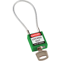 [30-146123] Safety Hængelås - Kompakt Kabel