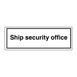 Ship security office 100 x 300 mm