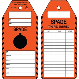 [30-306737] Spade Certified tag