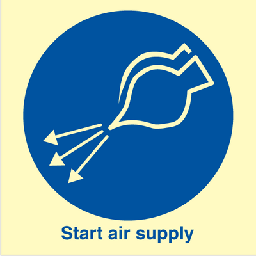 Start air supply 150 x 150 mm