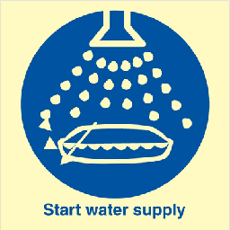 Start water spray 150 x 150 mm