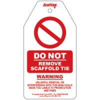 [30-831437] Structural Tie Warning Tags