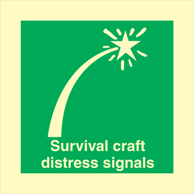 Survival craft distress signal 150 x 150 mm
