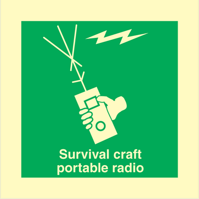 Survival Craft Portable Radio 150 x 150 mm
