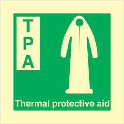 Thermal protective aid 150 x 150 mm