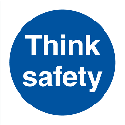 Think safety 150 x 150 mm
