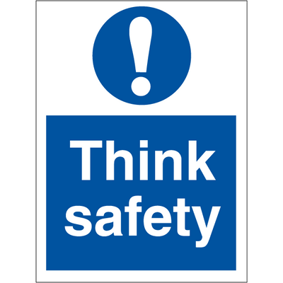 Think safety 200 x 150 mm