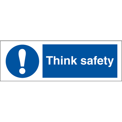 Think safety 100 x 300 mm