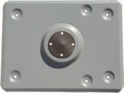 [23-CL-PPESLL-124] Topfix base plate with 6 fixing holes for concrete roof inc. gasket