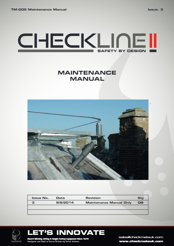 Checkline II maintenance manual